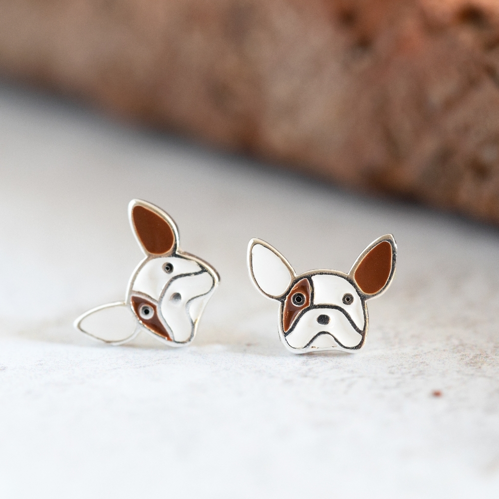 French Bulldog Stud Earrings - Only 2 left - Picture 5 of 11